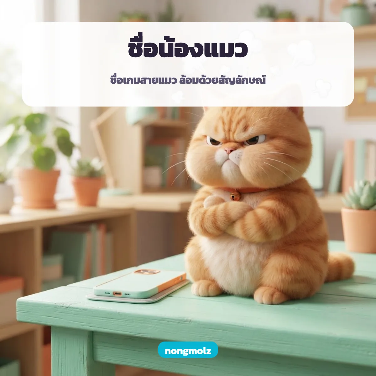 ชื่อน้องแมวและชื่อเกมสายแมว สัญลักษณ์พิเศษแมว นำไปแต่งชื่อได้ nongmolz