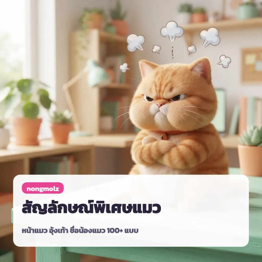 สัญลักษณ์พิเศษแมว หน้าแมวน่ารัก ฅ^•ﻌ•^ฅ คัดลอกได้ nongmolz